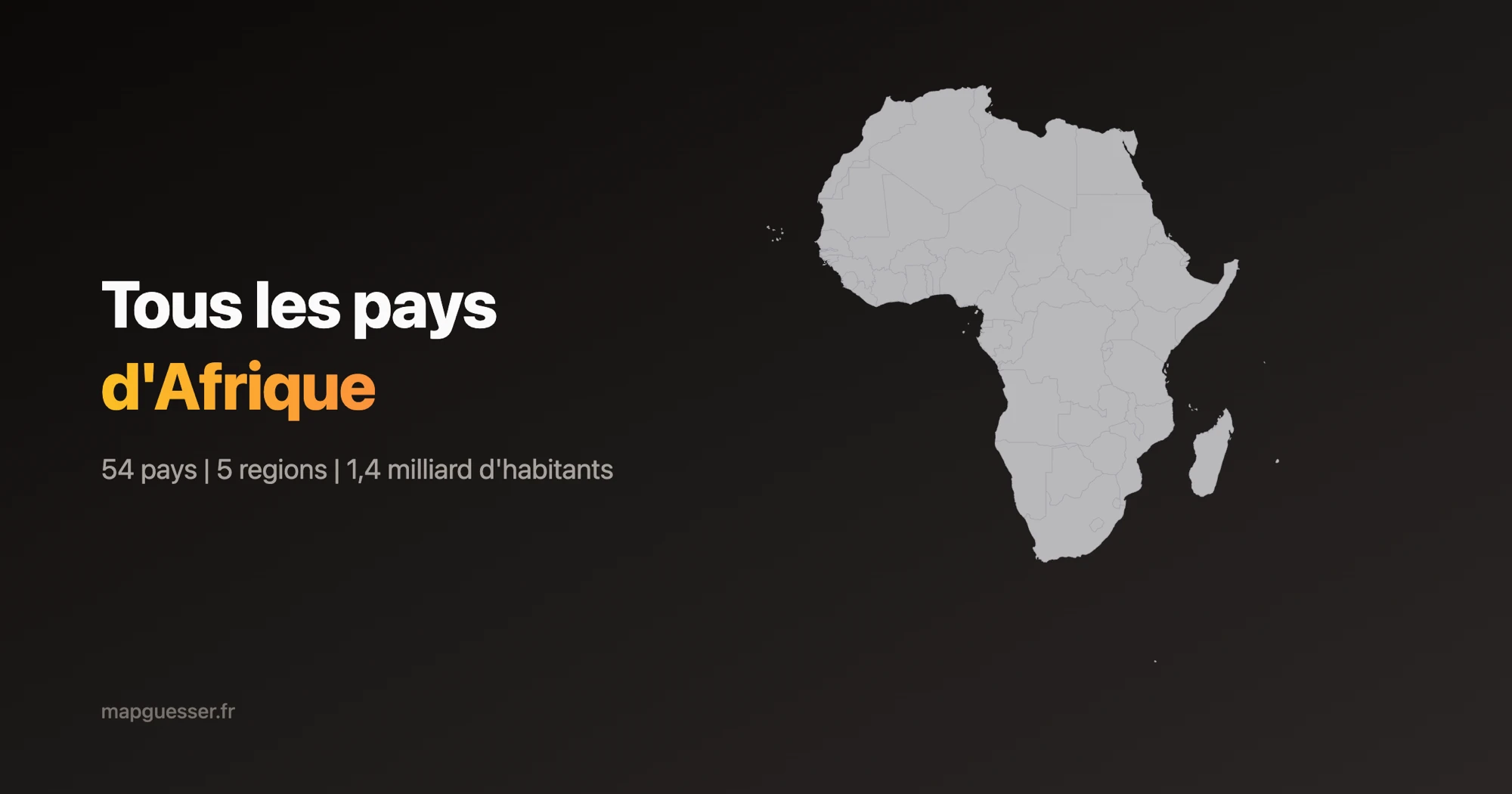 Carte des 54 pays d'Afrique avec leurs drapeaux et capitales